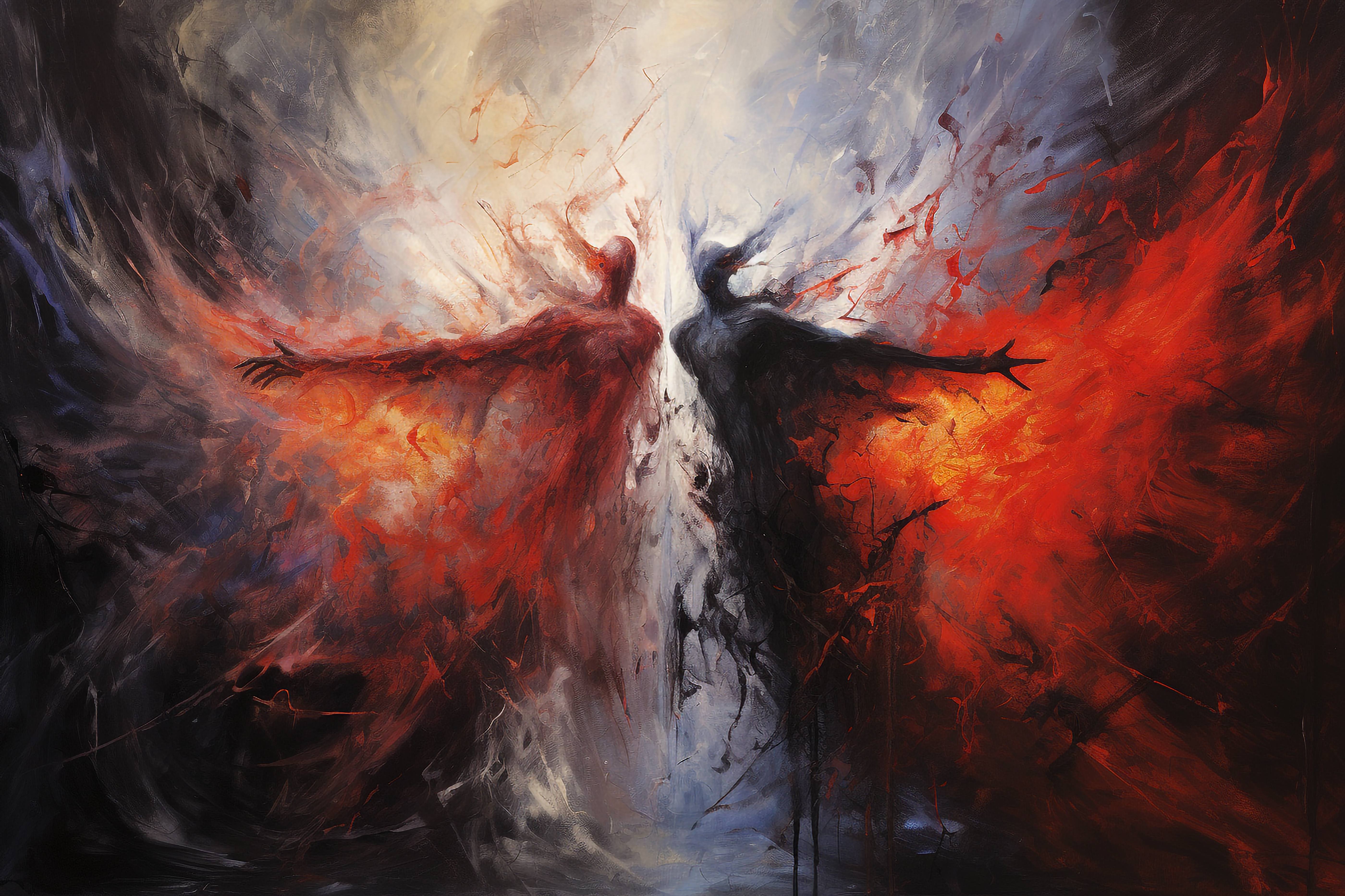 (02) Cearta dintre arhanghelul Mihail și Lucifer