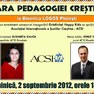 Seara Pedagogiei Crestine la Biserica LOGOS Ploiesti